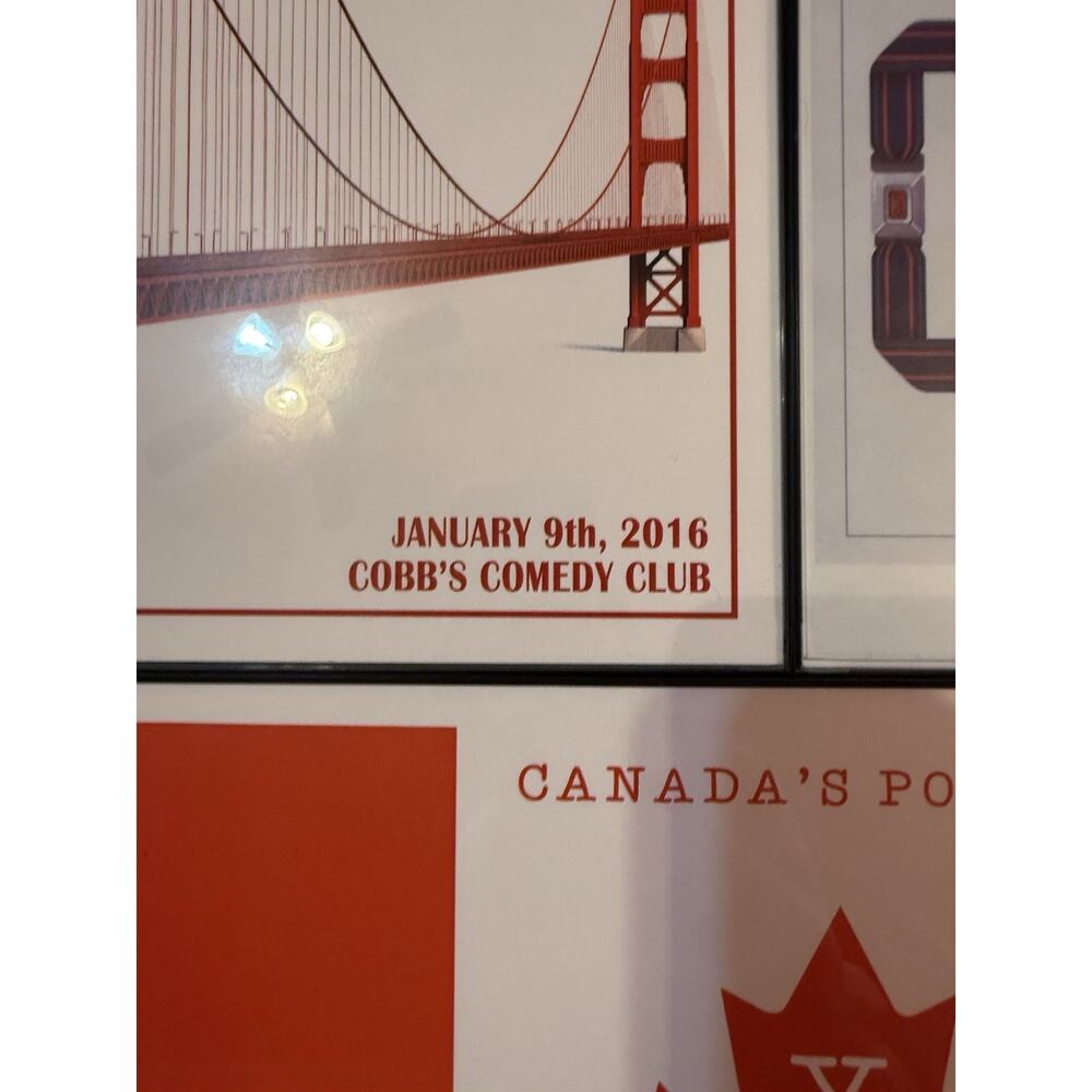 Rare Uhh Yeah Dude Podcast Posters Set 3 Framed 2016 SF Sketchfest Toronto UYD - Picture 13 of 14